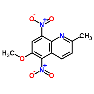 6-Methoxy-2-methyl-5,8-dinitroquinoline Structure,61895-33-8Structure
