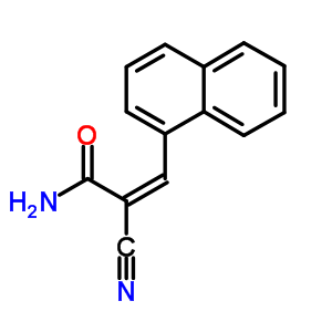 2-氰基-3-(1-萘)-2-丙酰胺结构式_61906-75-0结构式