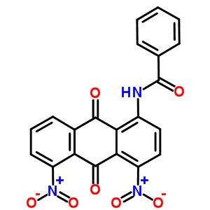N-[(9,10-二氢-4,5-二硝基-9,10-二氧代蒽)-1-基]苯甲酰胺结构式_61907-30-0结构式