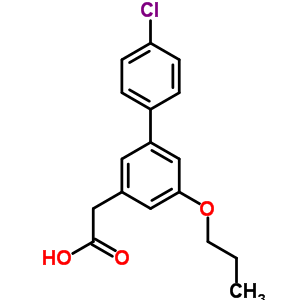 4’-Chloro-5-propoxy-3-biphenylacetic acid Structure,61927-06-8Structure
