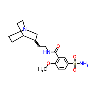 2-Methoxy-n-[2-(3-quinuclidinyl)ethyl]-5-sulfamoylbenzamide Structure,62190-14-1Structure
