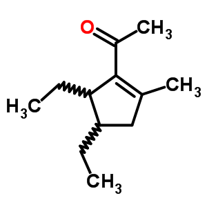 1-(4,5-Diethyl-2-methyl-1-cyclopenten-1-yl)ethanone Structure,62338-24-3Structure