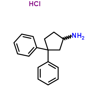 (+-)-3,3-Diphenylcyclopentylamine hydrochloride Structure,62367-42-4Structure