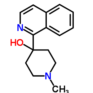 4-(1-异喹啉)-1-甲基-4-羟基哌啶结构式_62370-77-8结构式