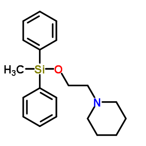 1-[2-[(Methyldiphenylsilyl)oxy]ethyl ]piperidine Structure,62393-18-4Structure