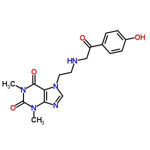 7-[2-[(4-Hydroxyphenylcarbonylmethyl)amino]ethyl ]theophyline Structure,62402-11-3Structure