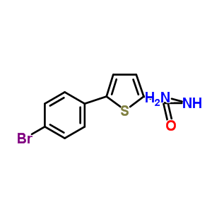 5-(4-溴苯基)噻吩-2-羧肼结构式_62403-14-9结构式