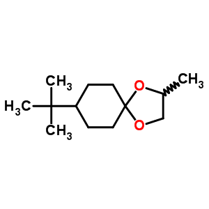 8-(1,1-Dimethylethyl)-2-methyl-1,4-dioxaspiro[4.5]decane Structure,62406-83-1Structure