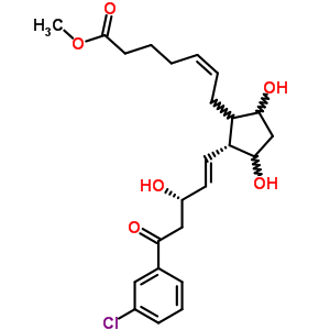 (Z)-7-[(1r)-2beta-[(e,s)-5-(3-chlorophenyl)-3-hydroxy-5-oxo-1-pentenyl]-3alpha,5alpha-dihydroxycyclopentan-1alpha-yl]-5-heptenoic acid methyl ester Structure,62429-47-4Structure