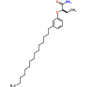2-(3-十五烷基苯氧基)丁酰胺结构式_62609-89-6结构式