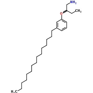 2-(3-十五烷基苯氧基)-1-丁胺结构式_62609-90-9结构式