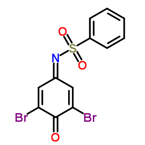 N-(3,5-dibromo-4-oxo-2,5-cyclohexadien-1-ylidene)benzenesulfonamide Structure,62638-01-1Structure