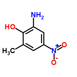 2-氨基-6-甲基-4-硝基苯酚结构式_6265-03-8结构式