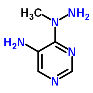 (6CI,8CI)-5-氨基-4-(1-甲基肼基)-嘧啶结构式_6265-79-8结构式