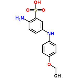 2-氨基-5-[(4-乙氧基苯基)氨基]苯磺酸结构式_6268-11-7结构式