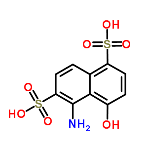 5-氨基-4-羟基-萘-1,6-二磺酸结构式_6271-89-2结构式