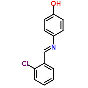 4-[[(2-氯苯基)亚甲基]氨基]-苯酚结构式_6272-16-8结构式