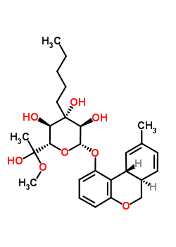 Delta(1)-tetrahydrocannabinol glucuronide Structure,62726-09-4Structure