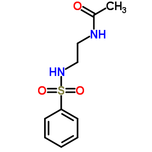n-[2-[(苯基磺酰基)氨基]乙基]-乙酰胺结构式_6274-53-9结构式