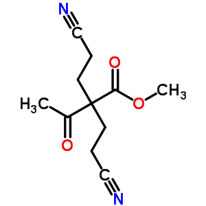 Methyl 2,2-bis(2-cyanoethyl)-3-oxo-butanoate Structure,6282-04-8Structure