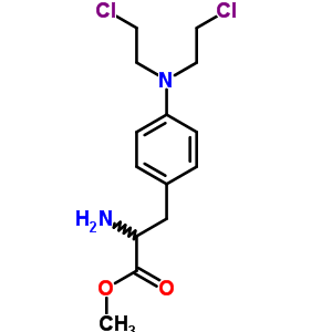 Methyl 2-amino-3-[4-[bis(2-chloroethyl)amino]phenyl]propanoate Structure,62978-52-3Structure