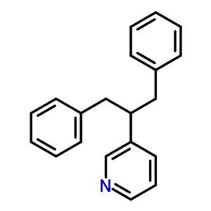 3-[2-苯基-1-(苯基甲基)乙基]-吡啶结构式_6301-82-2结构式