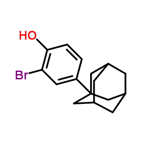4-(1-金刚烷)-2-溴苯酚结构式_63013-55-8结构式