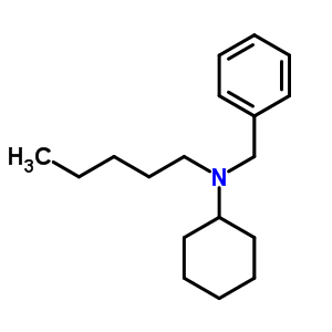 N-cyclohexyl-n-pentylbenzylamine Structure,63019-05-6Structure