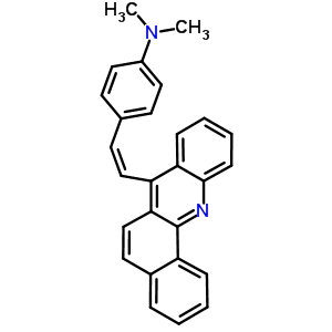7-[p-(二甲基氨基)苯乙烯]苯[c]吖啶结构式_63019-60-3结构式