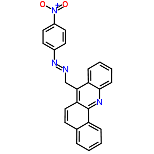 7-[(P-nitrophenylazo)methyl ]benz[c]acridine Structure,63019-77-2Structure