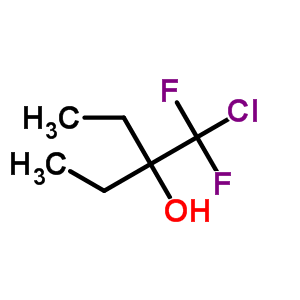 3-(氯二氟甲基)-3-戊醇结构式_6302-01-8结构式
