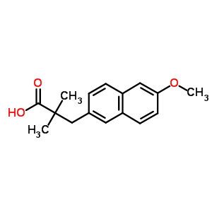 6-Methoxy-α,α-dimethyl-2-naphthalenepropionic acid Structure,63021-00-1Structure