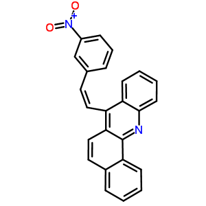 7-(M-nitrostyryl)benz[c]acridine Structure,63021-48-7Structure