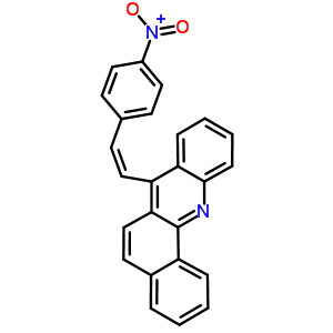 7-(p-硝基苯乙烯)苯[c]吖啶结构式_63021-50-1结构式