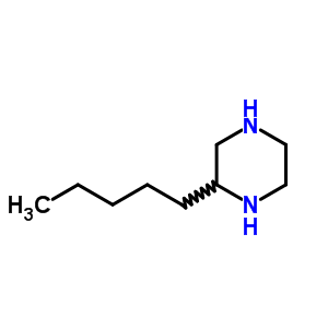 (7ci,8ci,9ci)-2-戊基-哌嗪结构式_6303-79-3结构式