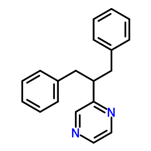 2-[2-苯基-1-(苯基甲基)乙基]-吡嗪结构式_6303-87-3结构式