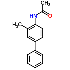 4-苯基-o-乙酰甲苯胺结构式_63040-30-2结构式