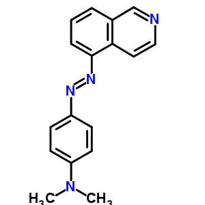 5-[(p-二甲基氨基苯基)氮杂]异喹啉结构式_63040-64-2结构式