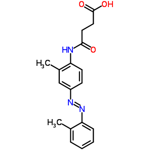 3-[4-[(2-Methylphenyl)azo]-2-methylphenylcarbamoyl ]propionic acid Structure,63042-13-7Structure