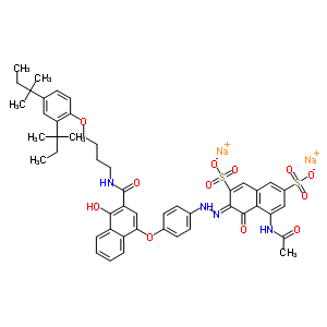 5-乙酰胺-3-[4-[3-[4-(2,4-二叔苯基结构式_63059-47-2结构式