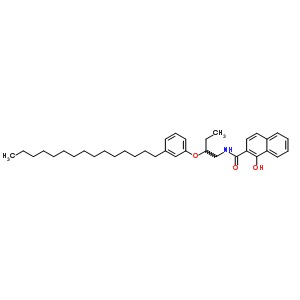1-Hydroxy-n-[2-(3-pentadecylphenoxy)butyl ]-2-naphthalenecarboxamide Structure,63059-48-3Structure