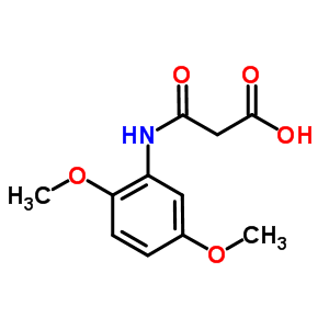 2,5-Dimethoxyphenylcarbamoylacetic acid Structure,63070-58-6Structure