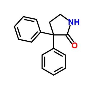 3,3-二苯基-2-吡咯烷酮结构式_6309-36-0结构式