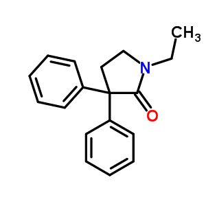 1-乙基-3,3-二苯基-2-吡咯烷酮结构式_6309-41-7结构式