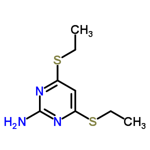 4,6-双(乙基硫代)-2-嘧啶胺结构式_6310-01-6结构式