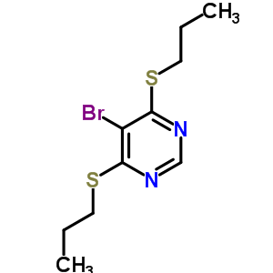 5-溴-4,6-双(丙基硫代)-嘧啶结构式_6310-03-8结构式