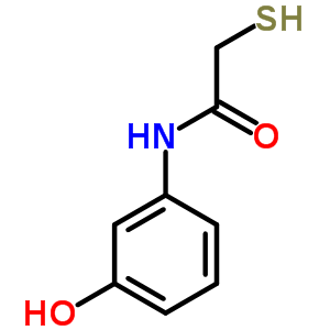 N-(3-羟基苯基)-2-疏基-乙酰胺结构式_6310-11-8结构式