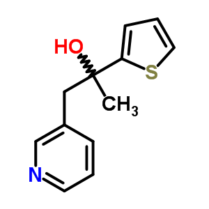 a-甲基-a-2-噻吩-3-吡啶乙醇结构式_6311-98-4结构式