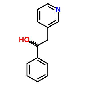 a-苯基-3-吡啶乙醇结构式_6312-10-3结构式