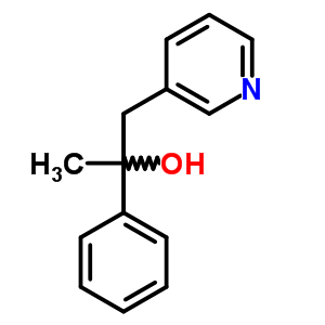 a-甲基-a-苯基-3-吡啶乙醇结构式_6312-24-9结构式